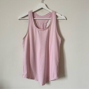 Lululemon Love Tank Top Pleated Classic Fit Pima Cotton In Feather Pink